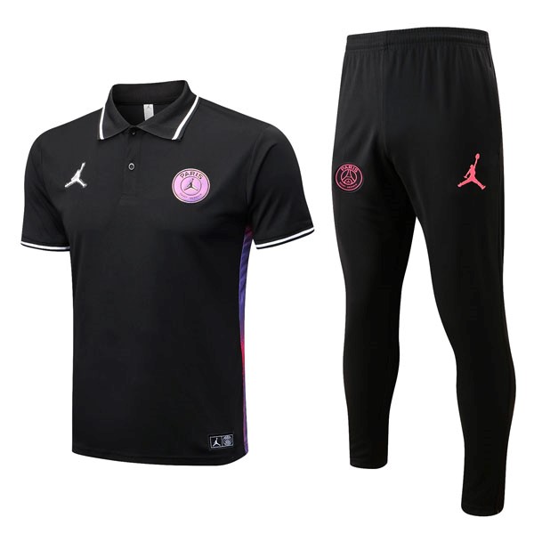 Polo PSG Conjunto Completo 2022 2023 Negro